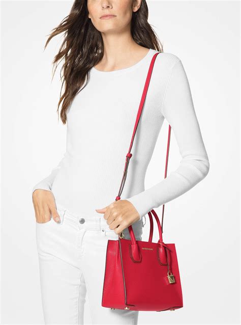 Mercer Medium Pebbled Leather Crossbody Bag 